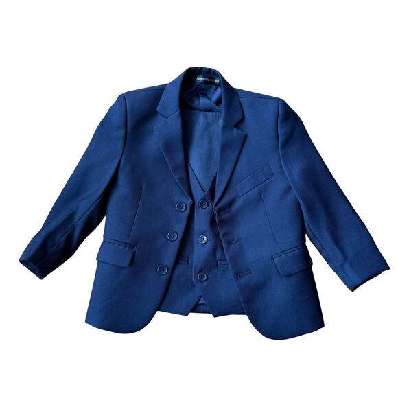 Kids World of USA Other - Boys Navy Blue Suit Jacket and Vest Size 3T Formal Easter Special Occasion